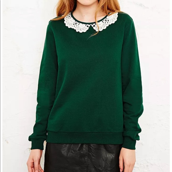 BOGO 🛍️ Urban Outfitters Preppy Fleece Lined Sweatshirt - Picture 6 of 6